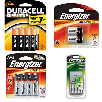 Pallet – 2647 Pcs – Batteries – Customer Returns – ENERGIZER, Eveready Battery Company, Inc., DURACELL, P&G