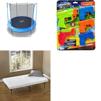 3 Pallets – 25 Pcs – New Mattresses, Game Room – New and New Damaged Box – Walmart