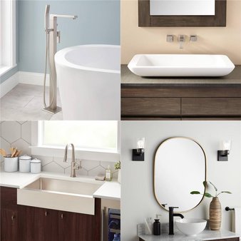 Pallet – 10 Pcs – Unsorted, Kitchen & Bath Fixtures, Hardware, Bath – Open Box Like New – Signature Hardware