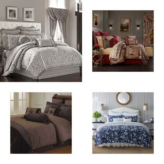6 Pallets – 501 Pcs – Curtains & Window Coverings, Bedding Sets, Decor, Pillows – Like New or New Customer Returns – JC Penney