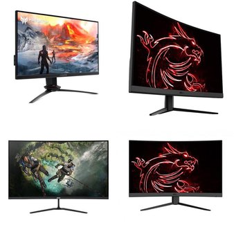 Pallet – 16 Pcs – Monitors – Damaged / Missing Parts / Tested NOT WORKING – MSI, ACER, Samsung, HP
