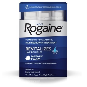 42 Pcs – Rogaine Mens Hair Regrowth Treatment Foam Three Month Supply Mens Hair Regrowth Treatment Foam – New Damaged Box, Open Box Like New, Like New – Retail Ready
