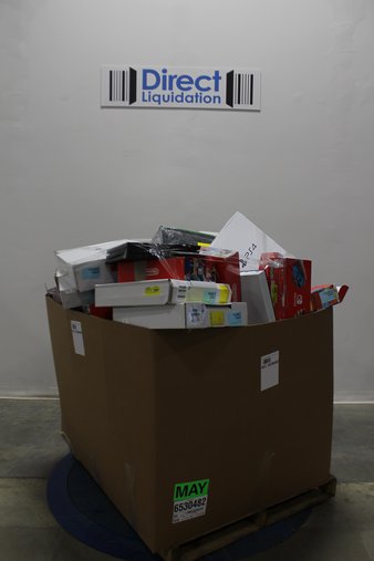 Pallet – 120 Pcs – Video Game Consoles – Salvage – NINTENDO, Sony, Microsoft, PLAYSTATION