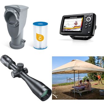 Pallet – 41 Pcs – Camping & Hiking, Optics / Binoculars, Pools & Water Fun, Unsorted – Customer Returns – Coleman, National Geographic, Funsicle, CLIQ