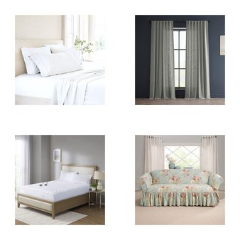 6 Pallets – 1168 Pcs – Rugs & Mats, Curtains & Window Coverings, Womens, Sheets, Pillowcases & Bed Skirts – Mixed Conditions – Unmanifested Home, Window, and Rugs, Fieldcrest, Eclipse, Sun Zero