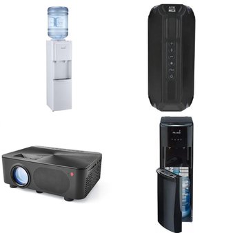 Pallet – 15 Pcs – Portable Speakers, Bar Refrigerators & Water Coolers, Projector, All-In-One – Customer Returns – Primo Water, onn., Altec Lansing, Packed Party