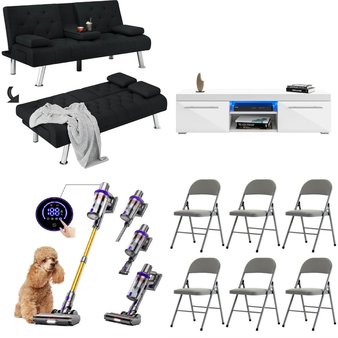Pallet – 11 Pcs – Unsorted, TV Stands, Wall Mounts & Entertainment Centers, Bedroom, Vacuums – Customer Returns – Homfa, Laresar, GIKPAL, LXingStore
