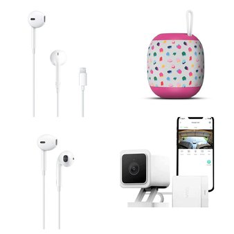 APPLE SPECIAL! 1 Pallet – 176 Pcs – In Ear Headphones, Portable Speakers, Powered – Untested Customer Returns – Apple, Packed Party, Razor, Wyze