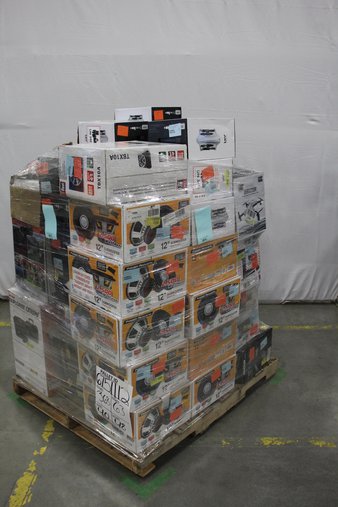 Pallet – 59 Pcs – Stereos, Drones & Quadcopters Vehicles – Tested NOT WORKING – Dual, Protocol, Power Acoustik, EMATIC