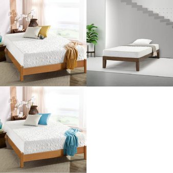 CLEARANCE! Pallet – 5 Pcs – Mattresses – Overstock – Zinus