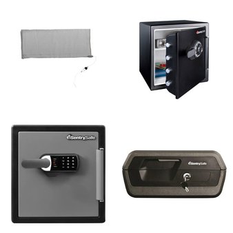 Pallet – 12 Pcs – Safes, Home Security & Safety, Bath & Body – Customer Returns – SentrySafe, SHARPER IMAGE