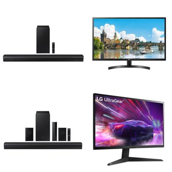 Pallet – 16 Pcs – Powered, Speakers, Monitors, Vacuums – Customer Returns – Razor, LG, Samsung, onn.