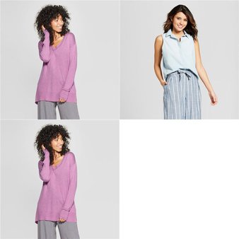 60 Pcs – T-Shirts, Polos, Sweaters & Cardigans – New – Retail Ready – A New Day, Universal Thread