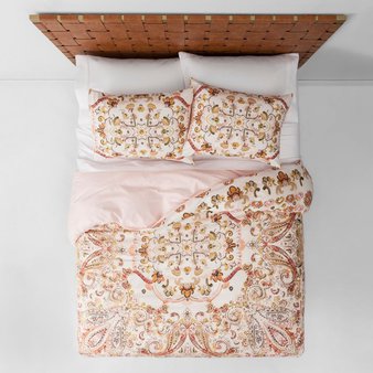 25 Pcs – Opalhouse Desert Rose Medallion Duvet Cover Set, Twin/Twin XL – New, Like New – Retail Ready