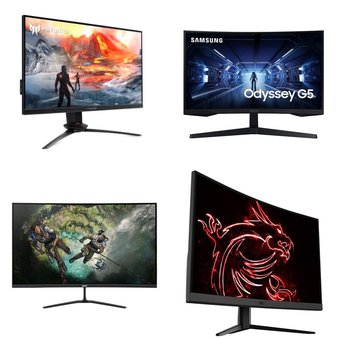 Pallet – 22 Pcs – Monitors – Damaged / Missing Parts / Tested NOT WORKING – Samsung, MSI, ACER