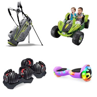 Pallet – 11 Pcs – Golf, Vehicles, Unsorted, Exercise & Fitness – Customer Returns – VICE GOLF, Huffy, Bowflex, Jetson
