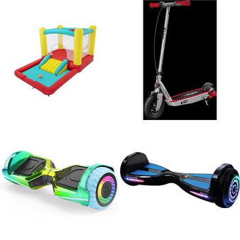 Pallet – 34 Pcs – Powered, Vehicles, Trains & RC, Dolls, Water Guns & Foam Blasters – Customer Returns – Jetson, Razor, New Bright, VTECH