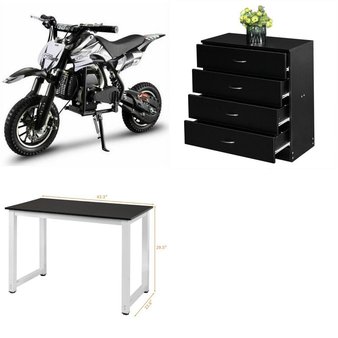 Pallet – 4 Pcs – Unsorted, Vehicles, Office, Bedroom – Customer Returns – HOVER HEART, Ktaxon, FCH