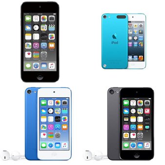 12 Pcs – Apple iPods – Refurbished (GRADE C) – Models: MKJ02LL/A, MKHV2LL/A, MC034LL/A, MD717LL/A