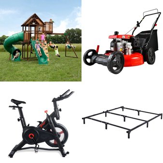 Pallet – 10 Pcs – Outdoor Play, Bedroom, Mowers, Exercise & Fitness – Customer Returns – Backyard Discovery, Mainstays Mainstays, PowerSmart, ECHELON