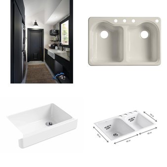 Pallet – 11 Pcs – Kitchen & Bath Fixtures, Hardware – Customer Returns – Kohler, TOTO USA, Toto, Blanco