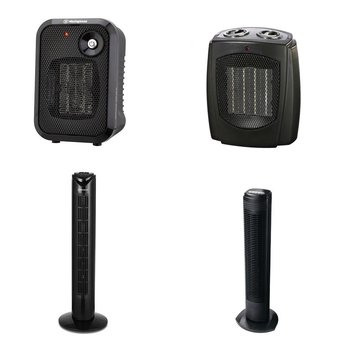 Pallet – 42 Pcs – Heaters, Fans, Humidifiers / De-Humidifiers – Customer Returns – WESTINGHOUSE, Sunbeam, Pro Fusion Heat, Mainstays