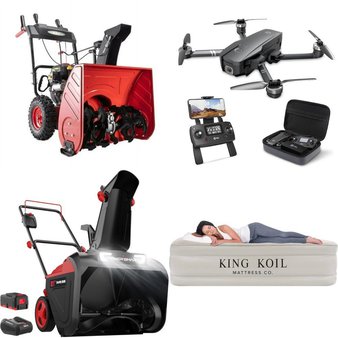Pallet – 13 Pcs – Mattresses, Drones & Quadcopters Vehicles, Unsorted, Snow Removal – Customer Returns – PowerSmart, BEBANG, Intex, Xiamen Huoshiquan Import & Export Co. Ltd