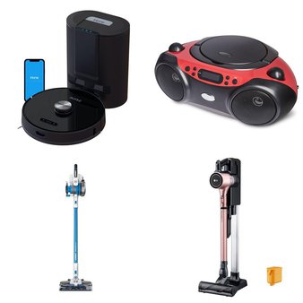 Pallet – 37 Pcs – Vacuums, Boombox – Damaged / Missing Parts / Tested NOT WORKING – Hart, iHOME, Tineco, Onn