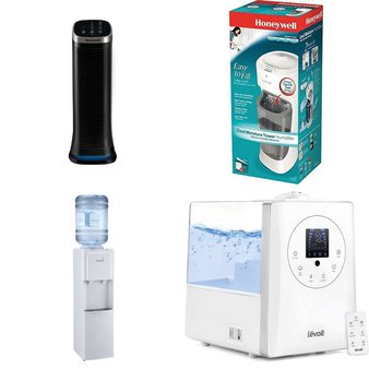 Pallet – 21 Pcs – Humidifiers / De-Humidifiers, Accessories, Bar Refrigerators & Water Coolers – Customer Returns – Honeywell, Shanhu Foshan, LEVOIT, Primo Water