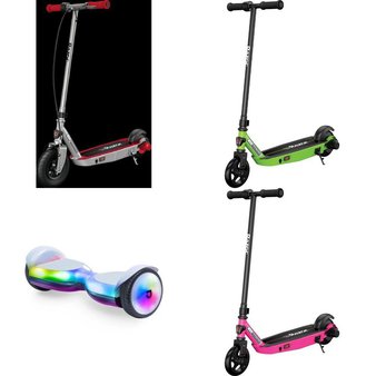 Pallet – 15 Pcs – Powered, Unsorted – Customer Returns – Razor, Razor Power Core, Jetson, GOTRAX