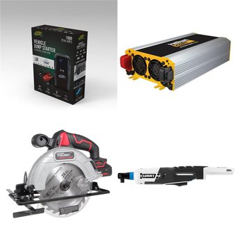 Pallet – 32 Pcs – Power Tools, Power – Customer Returns – Battery Tender, Hyper Tough, Hart, Everstart Maxx