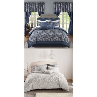 Pallet – 12 Pcs – Comforters and Duvets – Like New – Private Label Home Goods, CHF, Madison Park Essentials