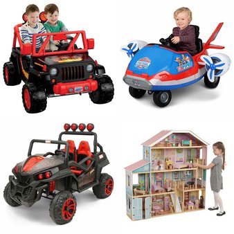 Pallet – 4 Pcs – Vehicles – Customer Returns – Paw Patrol, Power Wheels, Spiderman by Marvel, KidKraft