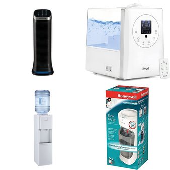 Pallet – 24 Pcs – Humidifiers / De-Humidifiers, Accessories, Bar Refrigerators & Water Coolers – Customer Returns – Honeywell, Shanhu Foshan, LEVOIT, Primo Water
