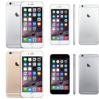 10 Pcs – Apple iPhone 6 – Refurbished (GRADE B – Unlocked – Original Box) – Models: MGCL2LL/A, MG652LL/A, 3A021LL/A, 3A065LL/A – Smartphones