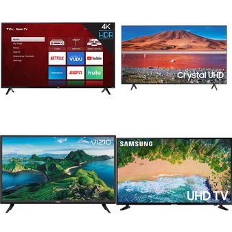 60 Pcs – LED/LCD TVs – Refurbished (GRADE A, GRADE B) – TCL, Samsung, VIZIO, LG