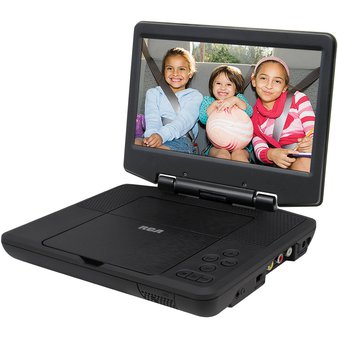 12 Pcs – RCA DRC98090 9″ Portable DVD Player-Black – Tested Not Working