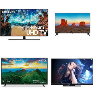 5 Pcs – LED/LCD TVs (46″ – 55″) – Refurbished (GRADE C, No Stand) – VIZIO, LG, MAGNAVOX, Samsung