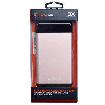 102 Pcs – Blackweb BWA17WI031 10000 mAh Rose Gold Color Power Bank – Used, Like New, Open Box Like New – Retail Ready
