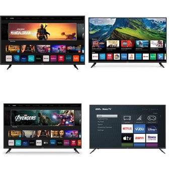12 Pcs – LED/LCD TVs – Refurbished (GRADE A, GRADE B) – VIZIO, Onn, Sony, LG