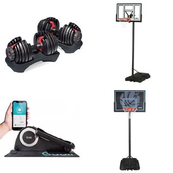 Pallet – 10 Pcs – Outdoor Sports, Exercise & Fitness, Game Room – Customer Returns – Bowflex, LIFETIME PRODUCTS, Lifetime, EastPoint
