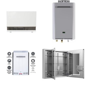 Pallet – 8 Pcs – Hardware, Bath, Gas, Heaters – Customer Returns – Rinnai, Kohler, Panasonic, Saniflo