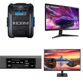Pallet – 25 Pcs – Monitors, Speakers, Portable Speakers – Customer Returns – LG, Philips, ACER, ION Audio