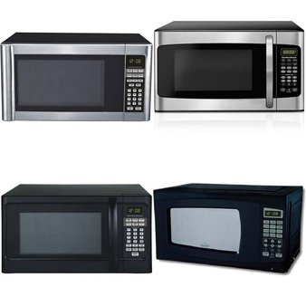 Pallet – 17 Pcs – Microwaves – Customer Returns – Hamilton Beach, Rival, SHARP, Oster