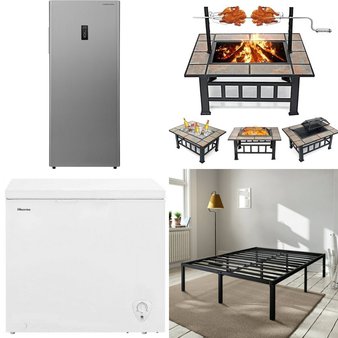 Pallet – 4 Pcs – Refrigerators, Accessories, Freezers, Fireplaces – Overstock – Hamilton Beach, Amolife