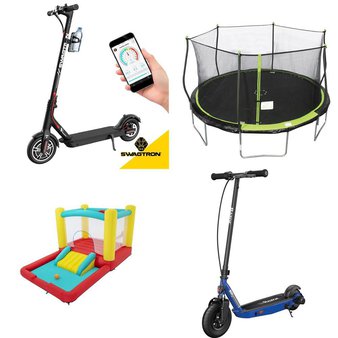 Flash Sale! Pallet – 16 Pcs – Powered, Trampolines, Baby Toys, Dolls – Untested Customer Returns – Razor, Bounce Pro, Razor Power Core