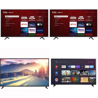 16 Pcs – LED/LCD TVs – Refurbished (GRADE A, GRADE B) – TCL, Philips, RCA, HISENSE