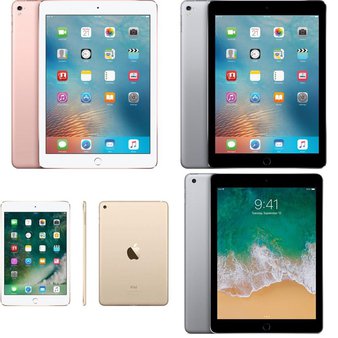 19 Pcs – Apple iPads – Refurbished (GRADE C) – Models: 3A857LL/A, 3A335LL/A, 3C668LL/A, 3A781LL/A – Tablets