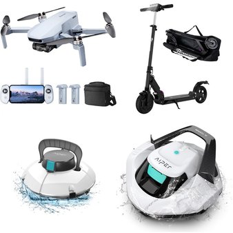 Pallet – 46 Pcs – Drones & Quadcopters Vehicles, Powered, Vehicles, Trains & RC, Camping & Hiking – Customer Returns – Holy Stone, HoverStar, Idoo, Hot Bee