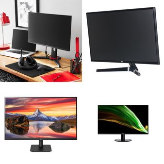 CLEARANCE! Pallet – 32 Pcs – Monitors – Customer Returns – Onn, ACER, LG